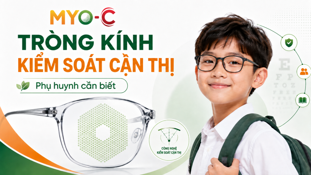 Tròng kính kiểm soát cận thị là gì? Phụ huynh cần biết myoc 16